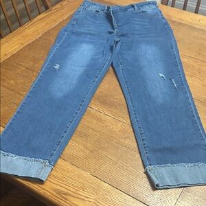 SHEIN Blue Boyfriend Jeans for Women